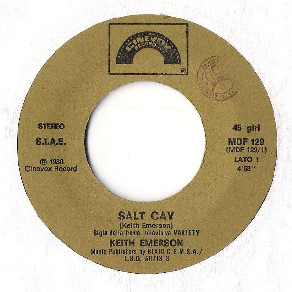 Keith Emerson - Salt Cay | Cinevox Record (MDF 129) - 3 Keith Emerson - Salt Cay | Cinevox Record (MDF 129) - 3