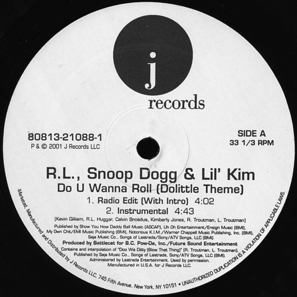 RL & Snoop Dogg & Lil' Kim - Do U Wanna Roll (Dolittle Theme) | J Records (80813-21088)