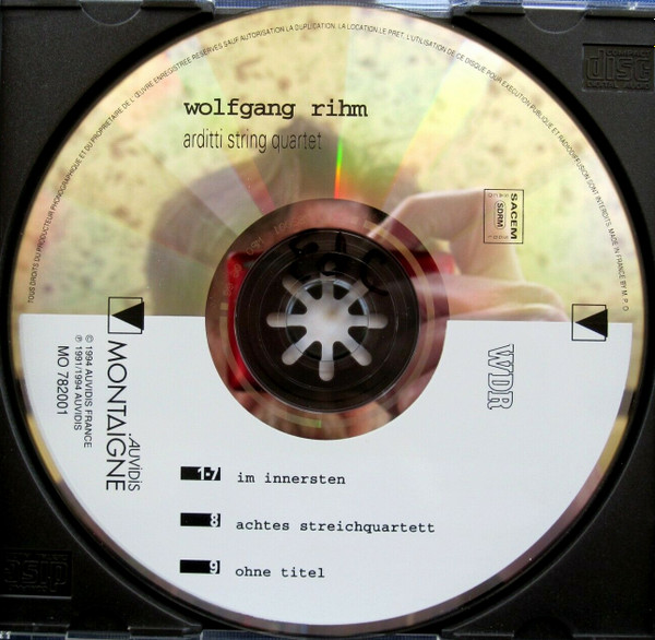 Wolfgang Rihm - Arditti Quartet - Streichquartette III, VIII, V | Montaigne (MO 782001) - 3