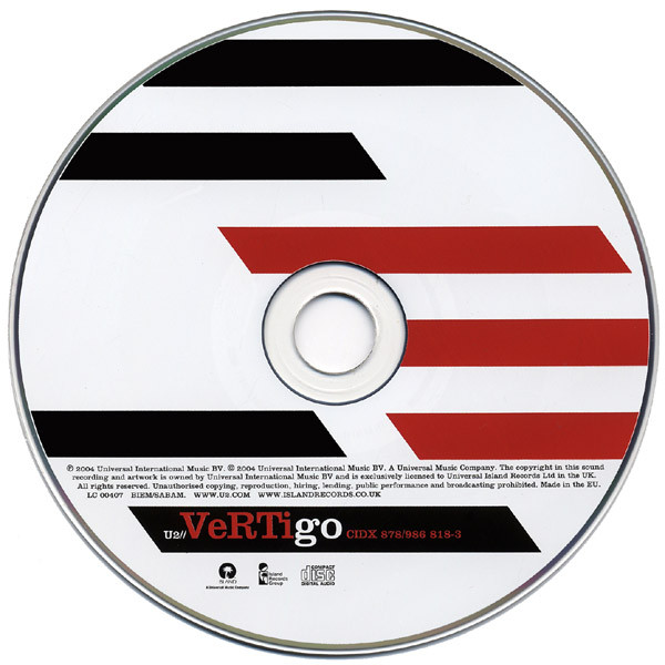 U2 - Vertigo | Island Records (CIDX 878) - 3