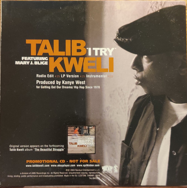 Talib Kweli Featuring Mary J. Blige - I Try | Rawkus (TALIBKCDP1) - 2