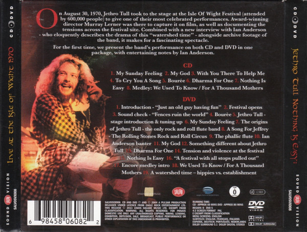 Jethro Tull - Nothing Is Easy: Live At The Isle Of Wight 1970 | Salvo (SALVOSVX008) - 3 Jethro Tull - Nothing Is Easy: Live At The Isle Of Wight 1970 | Salvo (SALVOSVX008) - 3