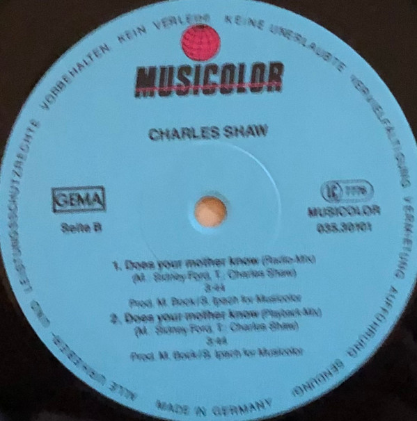 Charles Shaw - Does Your Mother Know? | Musicolor (035.30101) - 4