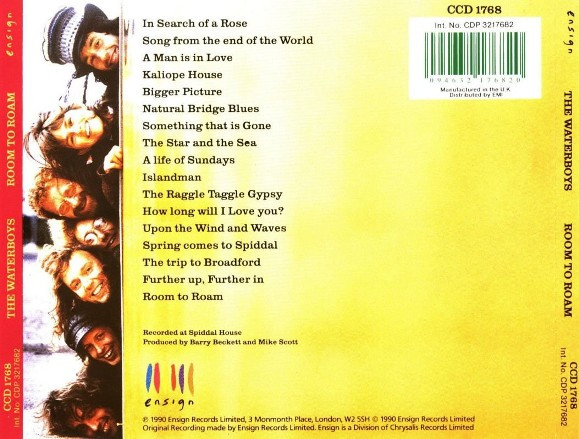 The Waterboys - Room To Roam | Ensign (CCD 1768) - 2 The Waterboys - Room To Roam | Ensign (CCD 1768) - 2