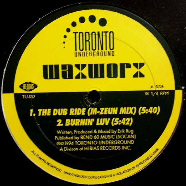 WaxWorx - Chapter III | Toronto Underground (TU-027) - main WaxWorx - Chapter III | Toronto Underground (TU-027) - main