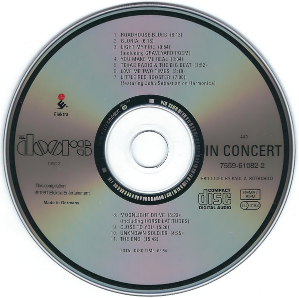 The Doors - In Concert | Elektra (7559-61082-2) - 2