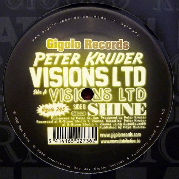 Peter Kruder - Visions Ltd | International Deejay Gigolo Records (Gigolo 245)