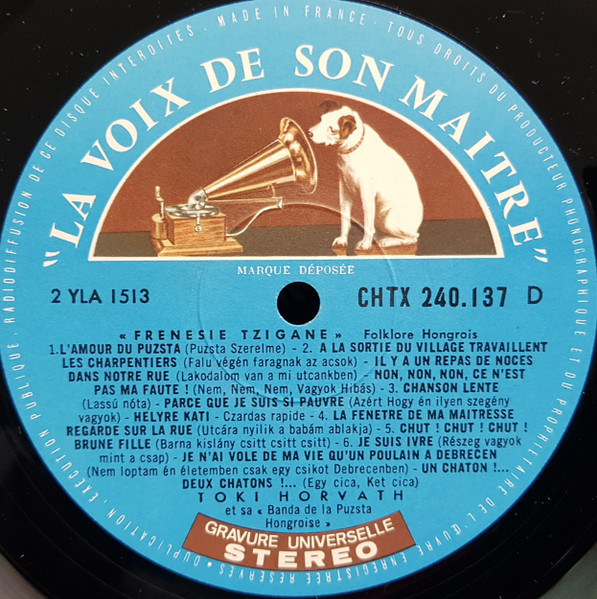 Toki Horvath Et Sa Banda De La Puzsta Hongroise - Frénésie Tzigane | La Voix De Son Maître (CHTX 240.137) - 3 Toki Horvath Et Sa Banda De La Puzsta Hongroise - Frénésie Tzigane | La Voix De Son Maître (CHTX 240.137) - 3
