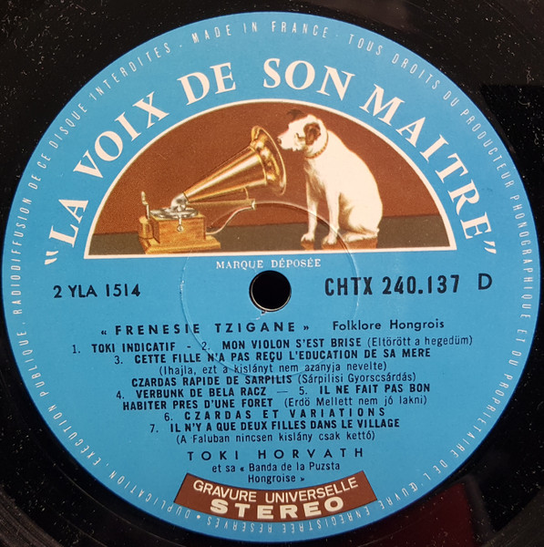 Toki Horvath Et Sa Banda De La Puzsta Hongroise - Frénésie Tzigane | La Voix De Son Maître (CHTX 240.137) - 4 Toki Horvath Et Sa Banda De La Puzsta Hongroise - Frénésie Tzigane | La Voix De Son Maître (CHTX 240.137) - 4