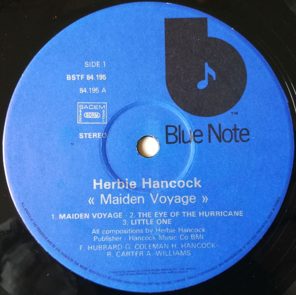 Herbie Hancock - Maiden Voyage | Blue Note (BSTF 84195) - 3 Herbie Hancock - Maiden Voyage | Blue Note (BSTF 84195) - 3