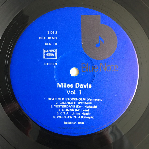 Miles Davis - Volume 1 | Blue Note (BSTF 81.501) - 4