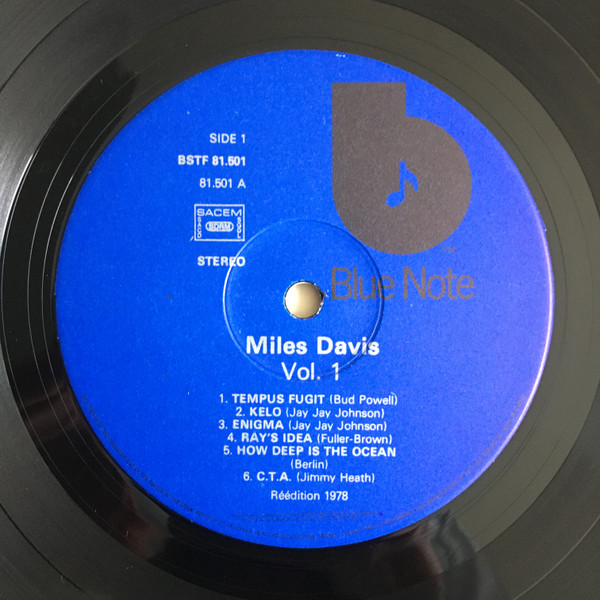 Miles Davis - Volume 1 | Blue Note (BSTF 81.501) - 3