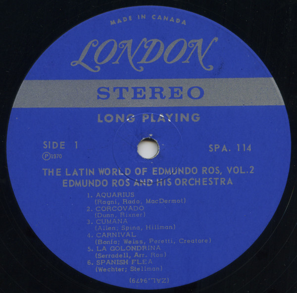 Edmundo Ros & His Orchestra - The Latin World Of Edmundo Ros Vol. 2 | London Records (SPA 114) - 3 Edmundo Ros & His Orchestra - The Latin World Of Edmundo Ros Vol. 2 | London Records (SPA 114) - 3