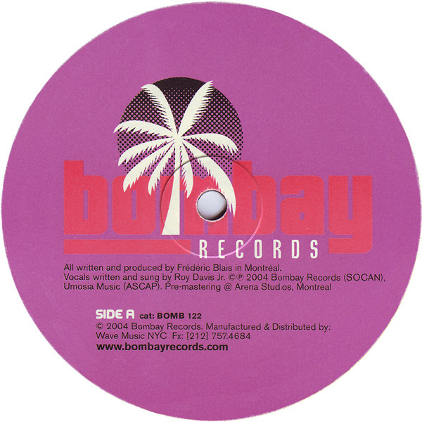 Fred Everything Feat. Roy Davis Jr. - Next To Me | Bombay Records (BOMB 122) - 4