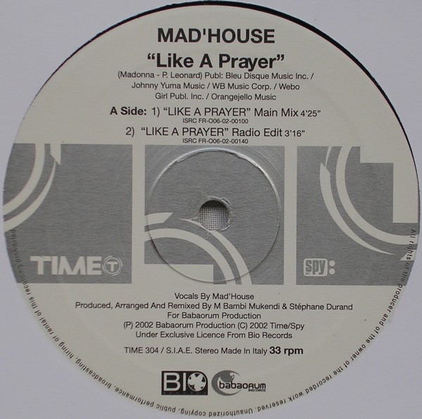 Mad'house - Like A Prayer | TIME (TIME 304) - 3 Mad'house - Like A Prayer | TIME (TIME 304) - 3