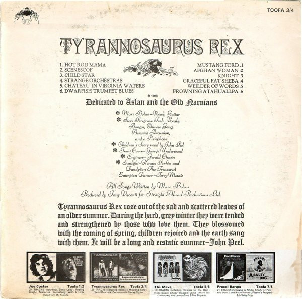 Tyrannosaurus Rex - Prophets, Seers & Sages, The Angels Of The Ages / My People Were Fair And Had Sky In Their Hair... But Now They're Content To Wear Stars On Their Brows | Fly Records (TOOFA 3/4) - 4