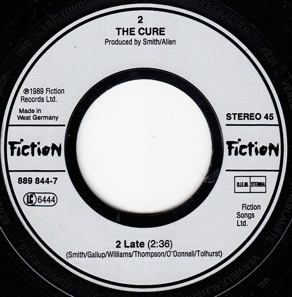 The Cure - Lovesong | Fiction Records (889 844-7) - 4