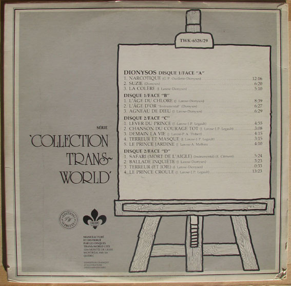 Dionysos - Collection Dionysos | Trans-World International (TWK-6528/29) - 2 Dionysos - Collection Dionysos | Trans-World International (TWK-6528/29) - 2
