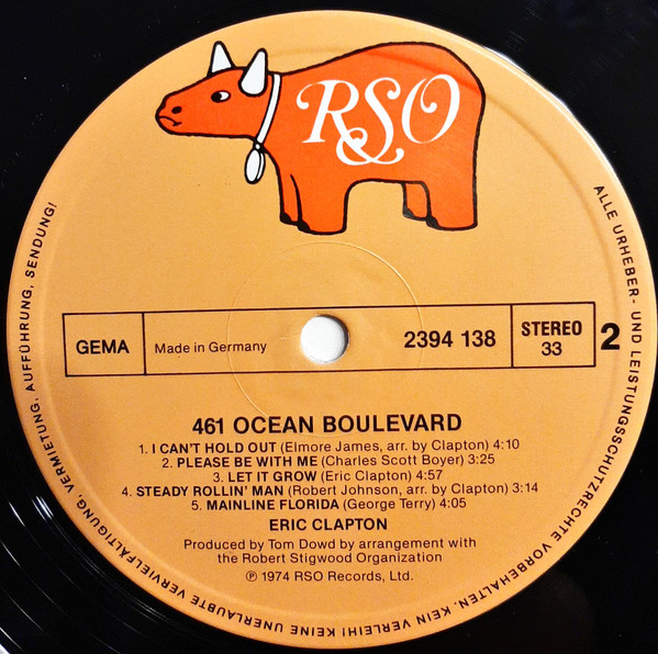 Eric Clapton - 461 Ocean Boulevard | RSO (2394 138) - 4 Eric Clapton - 461 Ocean Boulevard | RSO (2394 138) - 4