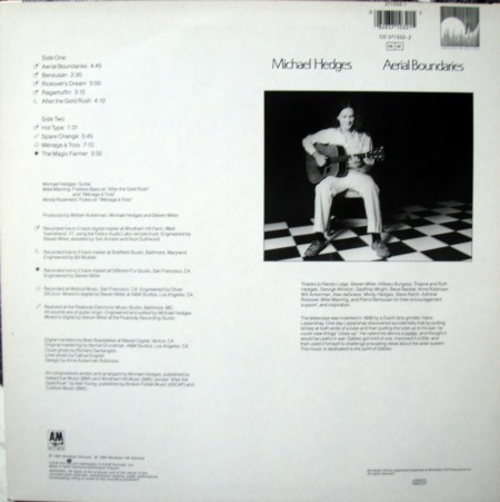 Michael Hedges - Aerial Boundaries | Windham Hill Records (371 032-1) - 2 Michael Hedges - Aerial Boundaries | Windham Hill Records (371 032-1) - 2