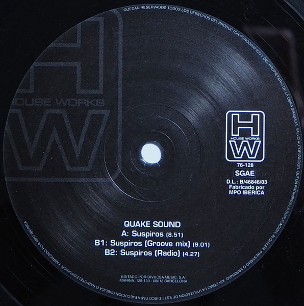 Quake Sound - Suspiros | House Works (76-128) - 3
