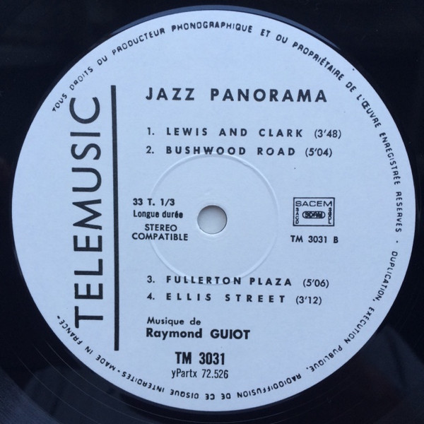 Raymond Guiot - Jazz Panorama [Vinyl] | Tele Music (TM 3031) - 4