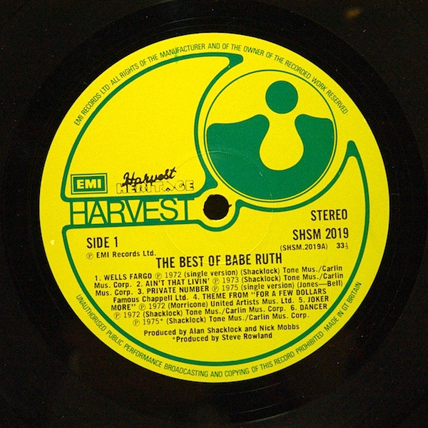Babe Ruth - The Best Of Babe Ruth | Harvest (SHSM 2019) - 3