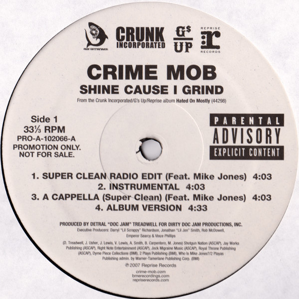 Crime Mob - Shine Cause I Grind / Circles | BME Recordings (PRO-A-102066-A) - main Crime Mob - Shine Cause I Grind / Circles | BME Recordings (PRO-A-102066-A) - main