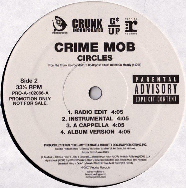Crime Mob - Shine Cause I Grind / Circles | BME Recordings (PRO-A-102066-A) - 2 Crime Mob - Shine Cause I Grind / Circles | BME Recordings (PRO-A-102066-A) - 2