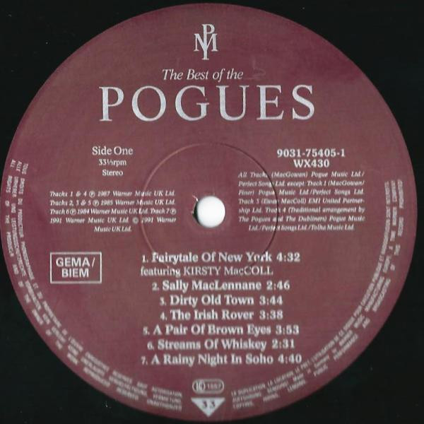 The Pogues - The Best Of The Pogues | Pogue Mahone Records (9031-75405-1) - 2 The Pogues - The Best Of The Pogues | Pogue Mahone Records (9031-75405-1) - 2