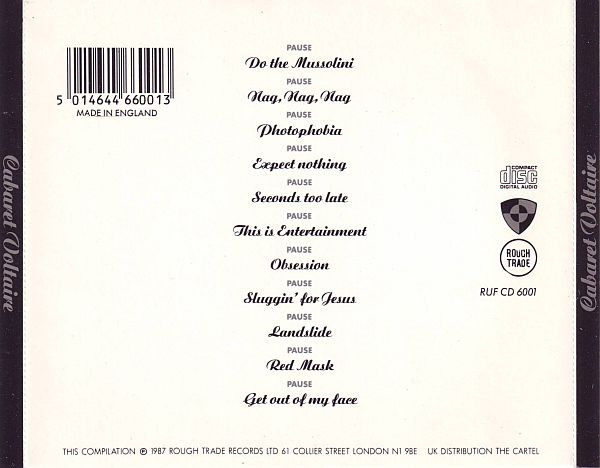 Cabaret Voltaire - The Golden Moments Of Cabaret Voltaire | Rough Trade (RUF CD 6001) - 2