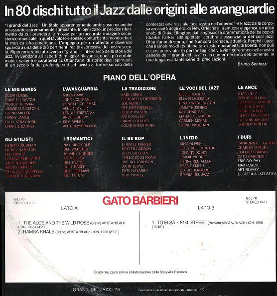 Gato Barbieri - Gato Barbieri | Fabbri Editori (GdJ 76) - 2