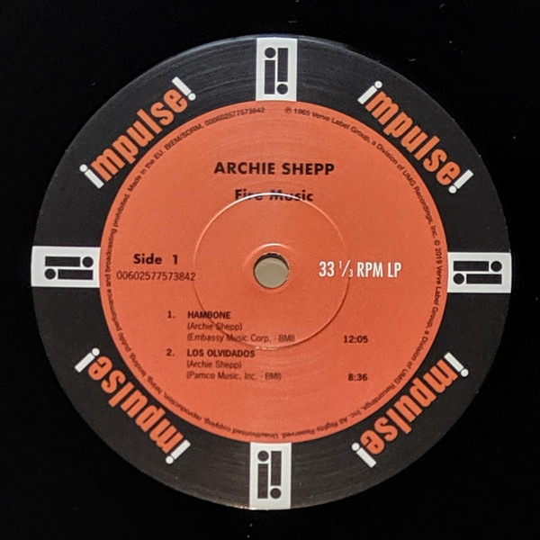 Archie Shepp - Fire Music | Impulse! (000602577573842) - 3