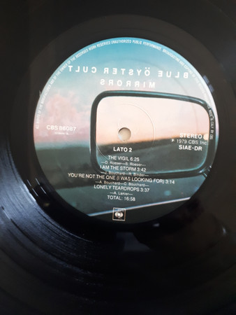 Blue Öyster Cult - Mirrors | CBS (CBS 86087) - 4 Blue Öyster Cult - Mirrors | CBS (CBS 86087) - 4