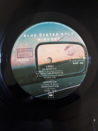 Blue Öyster Cult - Mirrors | CBS (CBS 86087) - 3 Blue Öyster Cult - Mirrors | CBS (CBS 86087) - 3