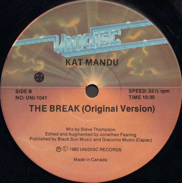 Kat Mandu - The Break (Remix) | Unidisc (UNI-1041) - 2
