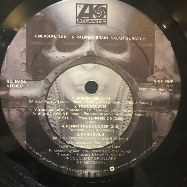 Emerson, Lake & Palmer - Brain Salad Surgery | Atlantic (SD 19124) - 4