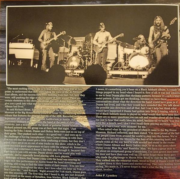 The Allman Brothers Band - Down In Texas '71 | The Allman Brothers Band Recording Company (ABBR00040) - 4 The Allman Brothers Band - Down In Texas '71 | The Allman Brothers Band Recording Company (ABBR00040) - 4
