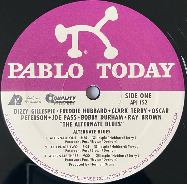 Clark Terry , Freddie Hubbard , Dizzy Gillespie Plus Oscar Peterson - The Alternate Blues | Analogue Productions (APJ 152) - 4