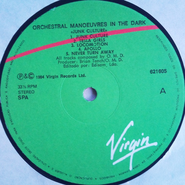 Orchestral Manoeuvres In The Dark - Junk Culture | Virgin (621 605) - 3