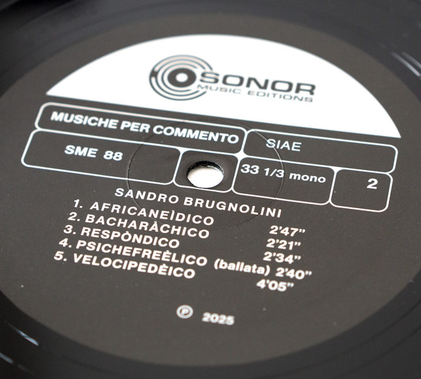 Sandro Brugnolini - Underground | Sonor Music Editions (SME 88) - 4 Sandro Brugnolini - Underground | Sonor Music Editions (SME 88) - 4