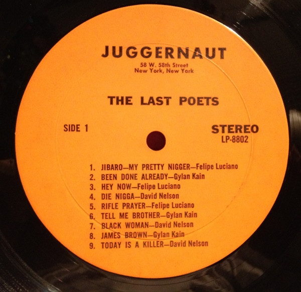 The Last Poets - Right On! (Original Soundtrack) | Juggernaut Records (JUG-ST/LP 8802) - 2