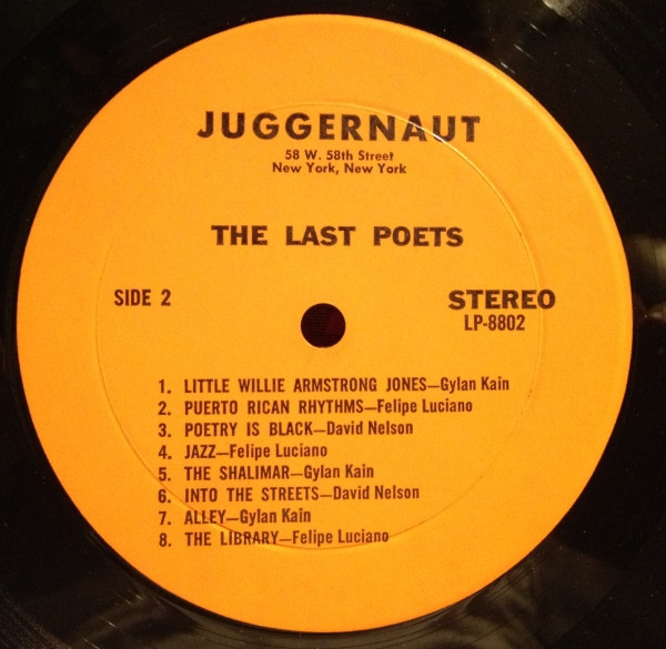The Last Poets - Right On! (Original Soundtrack) | Juggernaut Records (JUG-ST/LP 8802) - 3