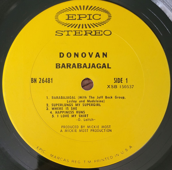 Donovan - Barabajagal | Epic (BN 26481) - 3