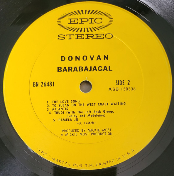Donovan - Barabajagal | Epic (BN 26481) - 4