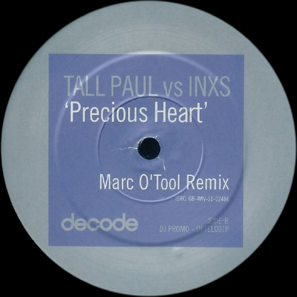 Tall Paul vs INXS - Precious Heart | Duty Free Recordings (DFTEL001P) - 2 Tall Paul vs INXS - Precious Heart | Duty Free Recordings (DFTEL001P) - 2