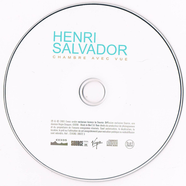 Henri Salvador - Chambre Avec Vue | Source (724381 18072 3) - 3