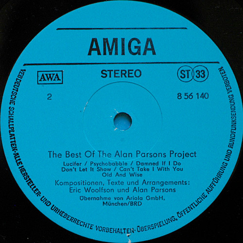 The Alan Parsons Project - The Best Of The Alan Parsons Project | AMIGA (8 56 140) - 4 The Alan Parsons Project - The Best Of The Alan Parsons Project | AMIGA (8 56 140) - 4