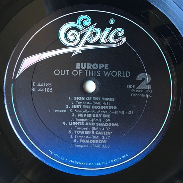 Europe - Out Of This World | Epic (OE 44185) - 4 Europe - Out Of This World | Epic (OE 44185) - 4