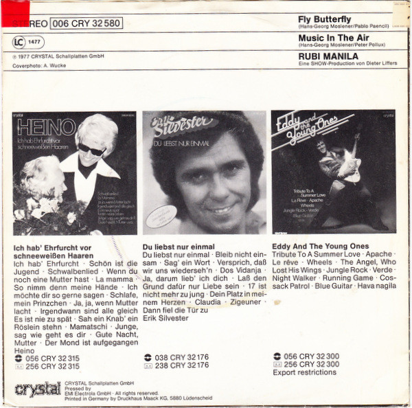 Ruby Manila - Fly Butterfly | Crystal (006 CRY 32 580) - 2
